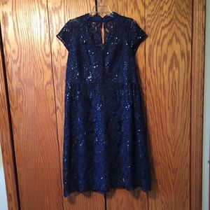 Sequined Lace Dress